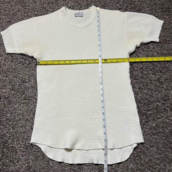 Vintage Jockey Coopers Thermal Shirt 40s 50s Short Sleeve Made in USA Womens L - Picture 8 of 10